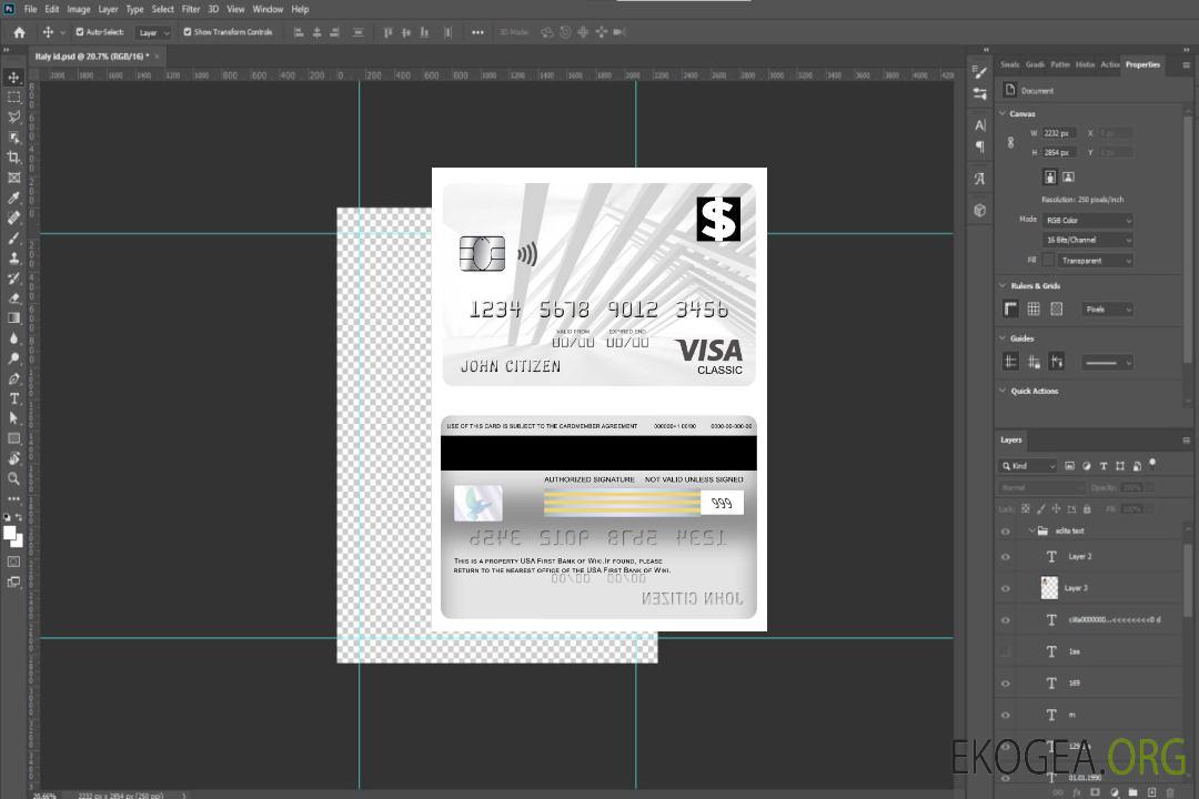 Carte visa classique USA First Bank of Wiki template
